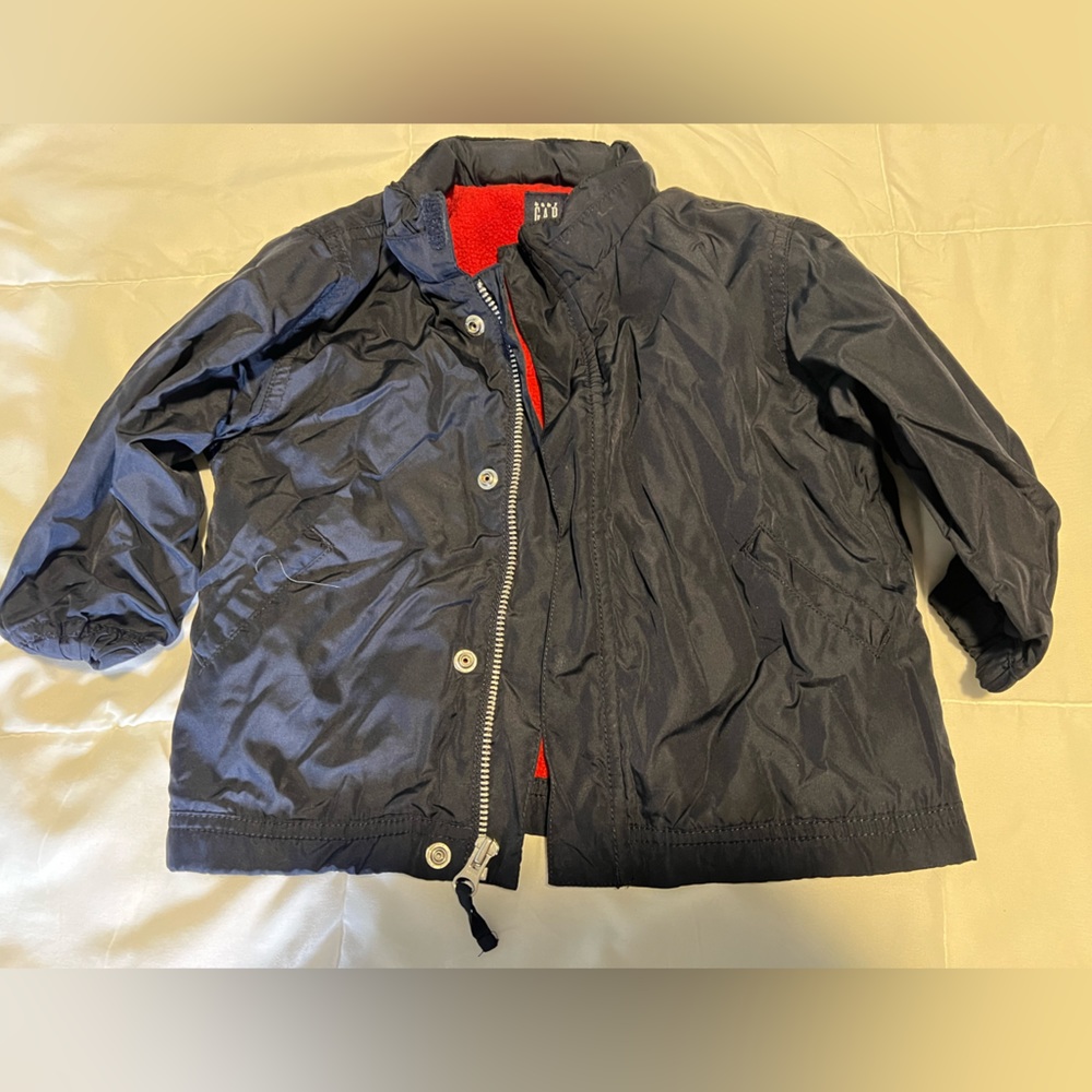 Baby GAP boys spring/fall lightweight fleece lined jacket